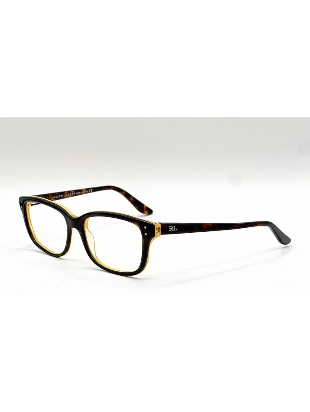 Ralph Lauren RL 6062 5277 Shiny Dark Havana Yellow Eyeglass Frames 52-16